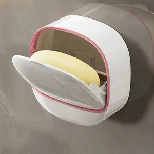 Wall-Mounted Soap Holder, Luxurious Style with Drainage, No Drilling Required, Suitable for Shower and Bathroom, 1 Piece