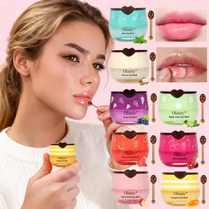 4/6/8 Pcs Fruit Flavor Honey Lip Mask Lipstick Set | Propolis & Vitamin E Oil-Free Moisturizing Lip Care | Hydrating Lip Plumper Balm  | Easter Spring Mothers Day Gift