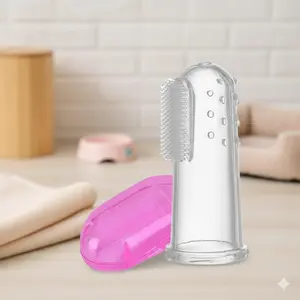 Soft Silicone Pet Finger Toothbrush for Cats & Dogs - Gently Remove Plaque & Tartar, Freshen Breath. Reusable Eco-Friendly Dental Care, No Battery Needed. Perfect Christmas Halloween Gift for Pets.
