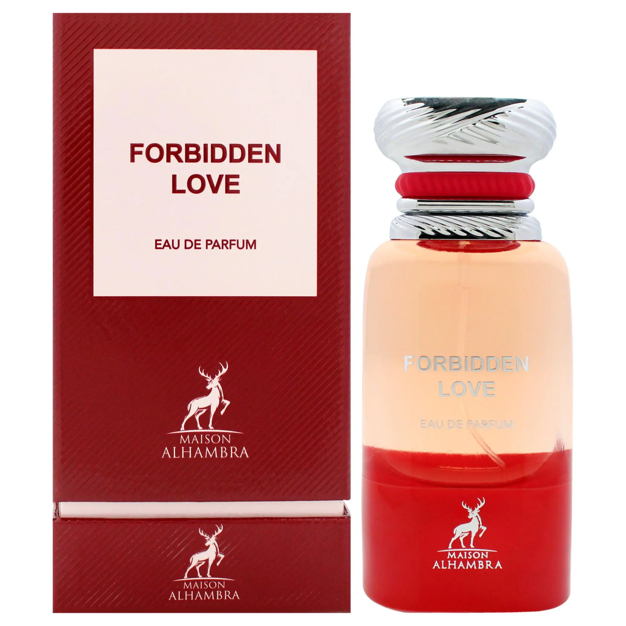Forbidden Love by Maison Alhambra - 2.7 oz EDP Spray, Unisex Fragrance with Distinctive Aroma, 2.7 Fl Oz
