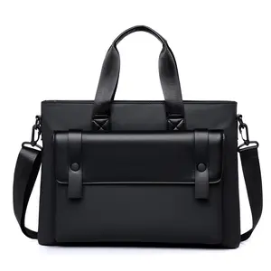 Laptop bag, shoulder crossbody bag, business travel briefcase, stylish men's bag, new commuter model