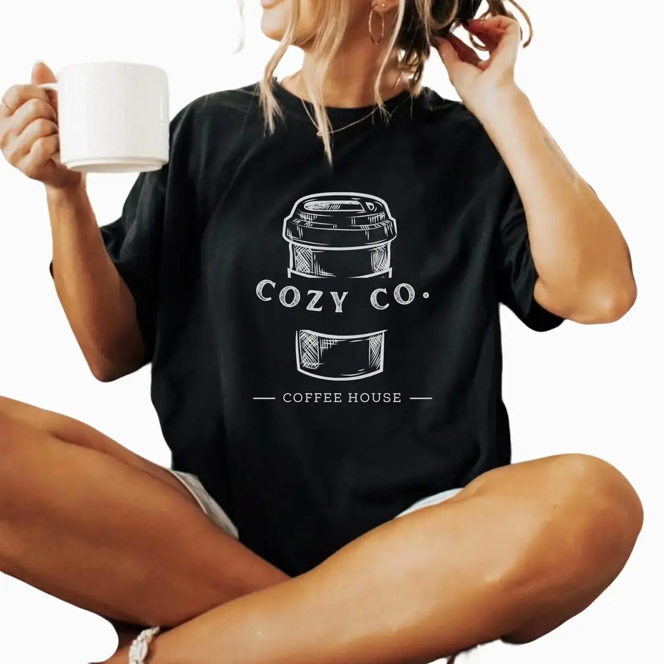 Custom Coffee Shop Logo Shirt, Personalized Barista Café Staff Uniform ...