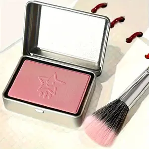 HISYI Water-Resistant Blush Powder - Y Matte Long-Lasting Powder with 4 & Buildable Coverage Shades (Berry,,), Compact Box Case Suitable Travel & Daily Makeup - Blush Powder