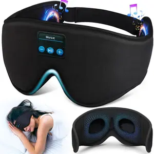 One wireless headband sleep mask with Bluetooth 5.2 headphones, the best music sleep mask, 3D sleep mask suitable for both men and women, with Type-C charging cable.