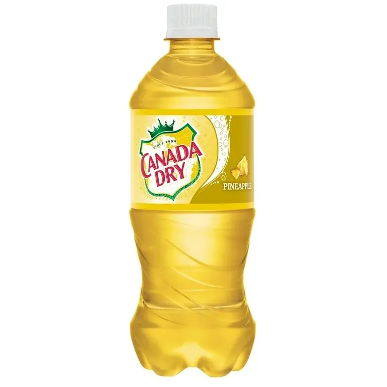 Canada Dry Pineapple Soda - Refreshing Pineapple Flavor - 16 oz Bottle - Perfect for Everyday Sipping