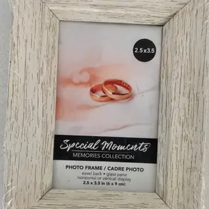 Special Moments Memories Collection Photo Frame 2.5x3.5 in Easel Back Glass Pane Horizontal or Vertical Display
