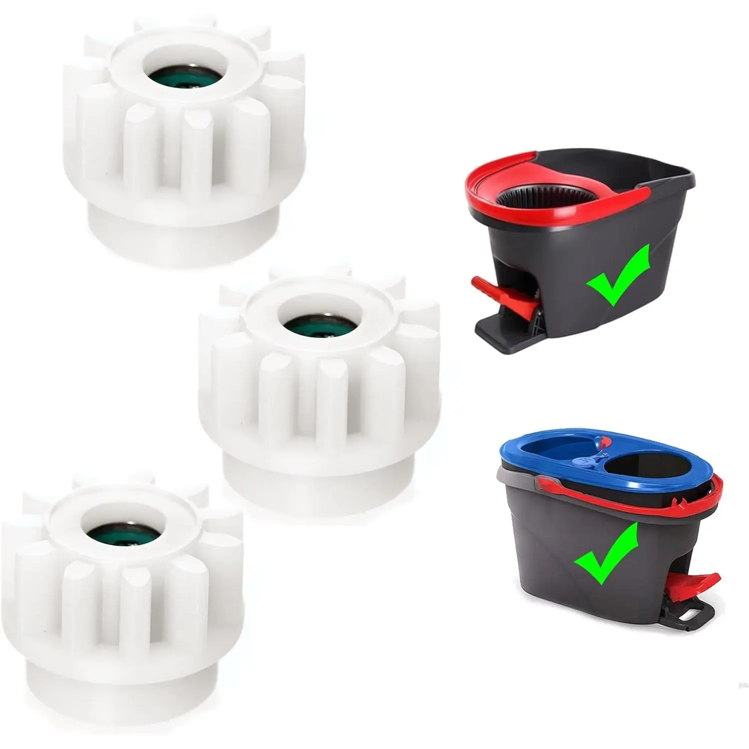 3 Pack Pedal Bearing Replacement for OCedar Mop Bucket - Easy Fix for 90% Rotation Mop Bucket on The Market, Compatible with mop  Pedal Clutch Bearing Repair Kit