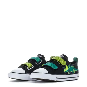 Chuck Taylor Kid's All Star Dino Easy Slip-On Sneakers Neon Mantis Green Size 6C