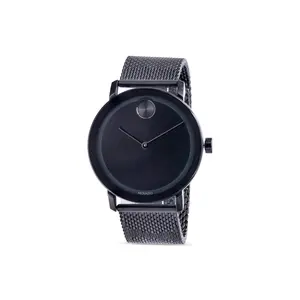 Movado Bold Evolution Black Ion-Plated Mesh Mens Watch 3600562
