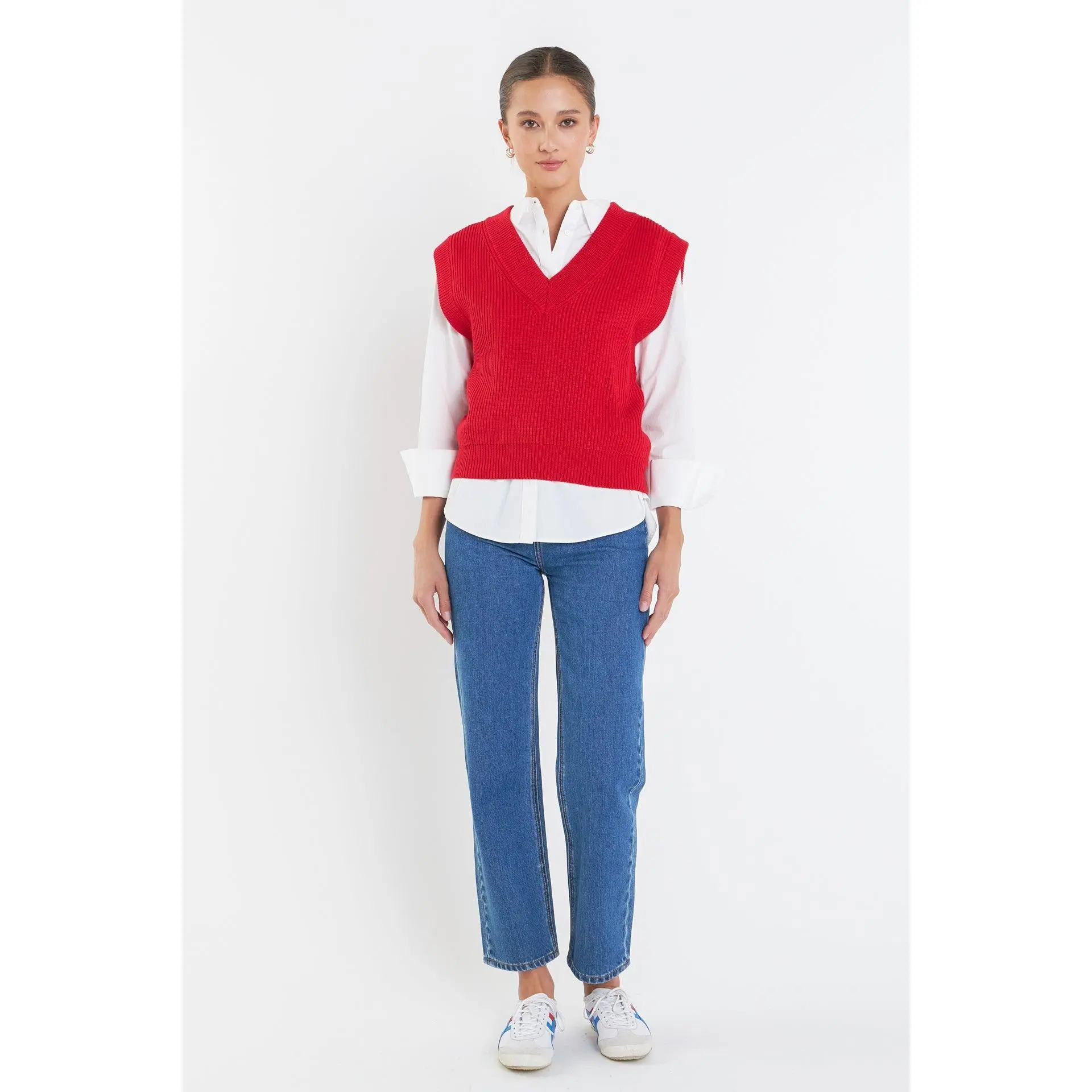Oversized Sweater Vest