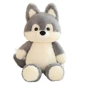 Forest Run Run Little Fox Plush Toy Cute Big Bad Wolf Stuffed Animal Children's Sleeping Pillow Doll
