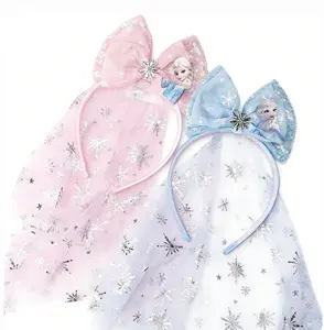 Disney Frozen Elsa & Anna Headband - Soft Material, Iconic Character Design, Perfect for Cosplay & Everyday Wear, Ideal Gift for Fans