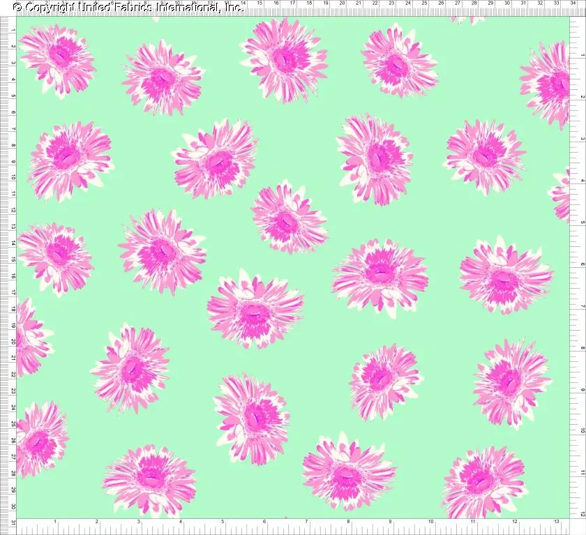 Chiffon Printed Nima Woven Fabric by the Yard Large Floral Print Sheer Daisy Fabric Dressmaking Chiffon Sewing Apparel Elegant Airy Flowing Fabric