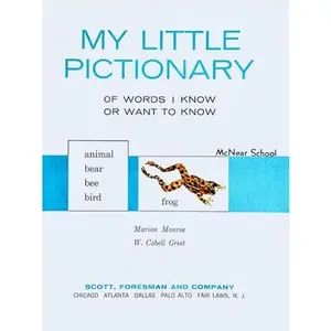 USED-My Little Pictionary by Marion Monroe (Hardcover)