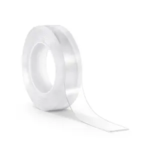 Double-Sided Tape Heavy-Duty 16 Ft Nano Mounting Tape With Strong Adhesive And Reusable Clear Tape For Posters And Pictures, Wall Mounting, Hanging, Home Office Car Outdoor Use, Removable Strips
