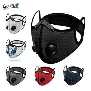 Adjustable Cycling Dust Face Mask with Breathing Valve & PM2.5 Carbon Filter – Reusable Breathable Unisex Face Cover for Motorcycle Riding, Running, Hiking, Outdoor Work & All-Season Protection