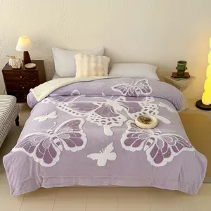 Thick Three-dimensional Butterfly Blanket, Butterfly Gifts Toys for Daughter, Teen,Grandkids and Friends,Soft Cozy Fluffy Plush Fleece Premium Throw