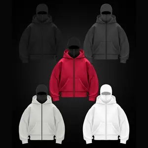 Autumn 2025 Zipper Hooded Sweatshirt Jacket for Men and Women Double Hood Autumn Winter Couple Top