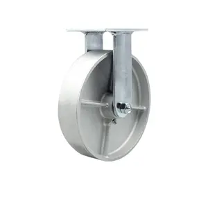 Service Caster MCM-SCC-30R820-SSR Replacement for McMaster Carr Caster 2408T117 - Rigid Top Plate Caster with 8 in. Semi Steel Cast Iron Wheel - Heavy Duty Replacement Caster - 1250 lbs Capacity