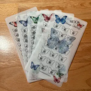 Butterfly Savings Challenge Trackers for Budgeting and Savings