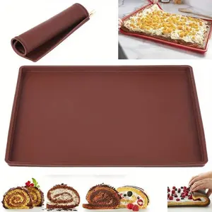 Non-stick Baking Mat Silicone Cake Roll Pad Molds Baking Pastry Tools Macaron Swiss Roll Mat Oven Bakeware Tray Kitchen Acces