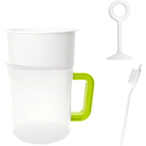 5PCS Multiple Usage Food Strainer, Nut Milk Bag Replacement, Yogurt Strainer, Food Grade Polycarbonate And Stainless Steel Mesh BPA-Free, Nut Milk/Soy Milk/Juice/Tea set Kitchen Utensils Filter