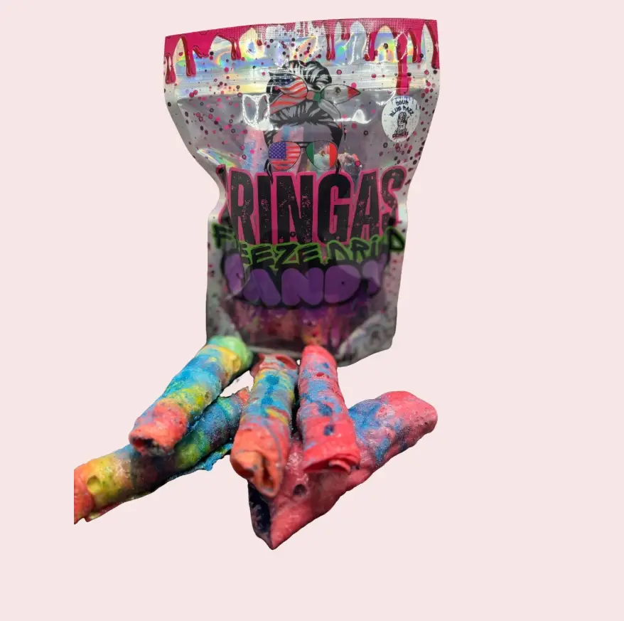 Queen Gringas Thickums Cotton Candy or Blue Razz Freeze Dried Roll Ups with ooze!