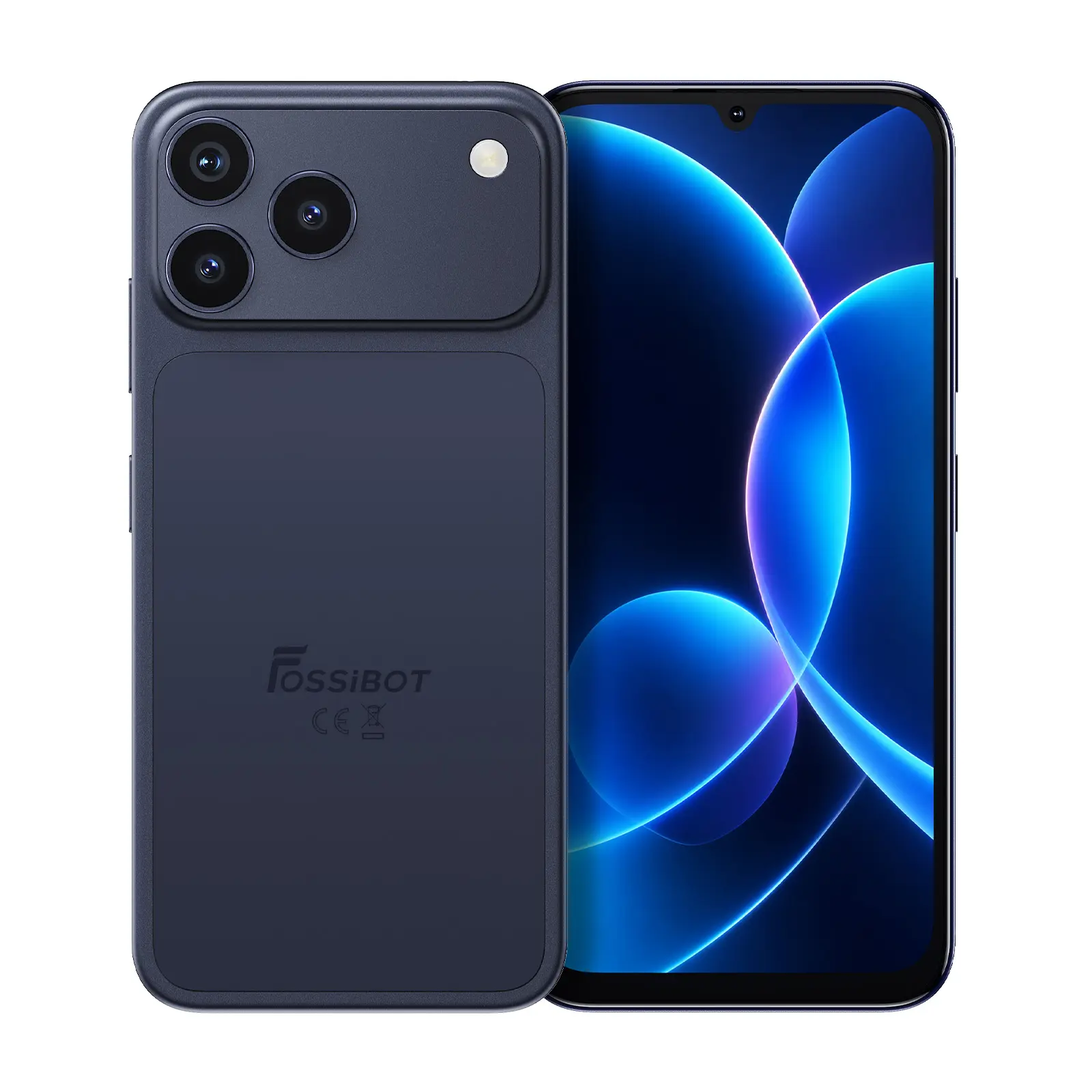 FOSSIBOT C17 Cell Phone Android 16, 120Hz Display 16GB+128GB