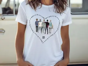 One Direction T-Shirt, One Direction Merch, Gift For Directioners, 1D Stocking Filler, Secret Santa, Unisex Crew Neck Cotton Fit Tee Streetwear