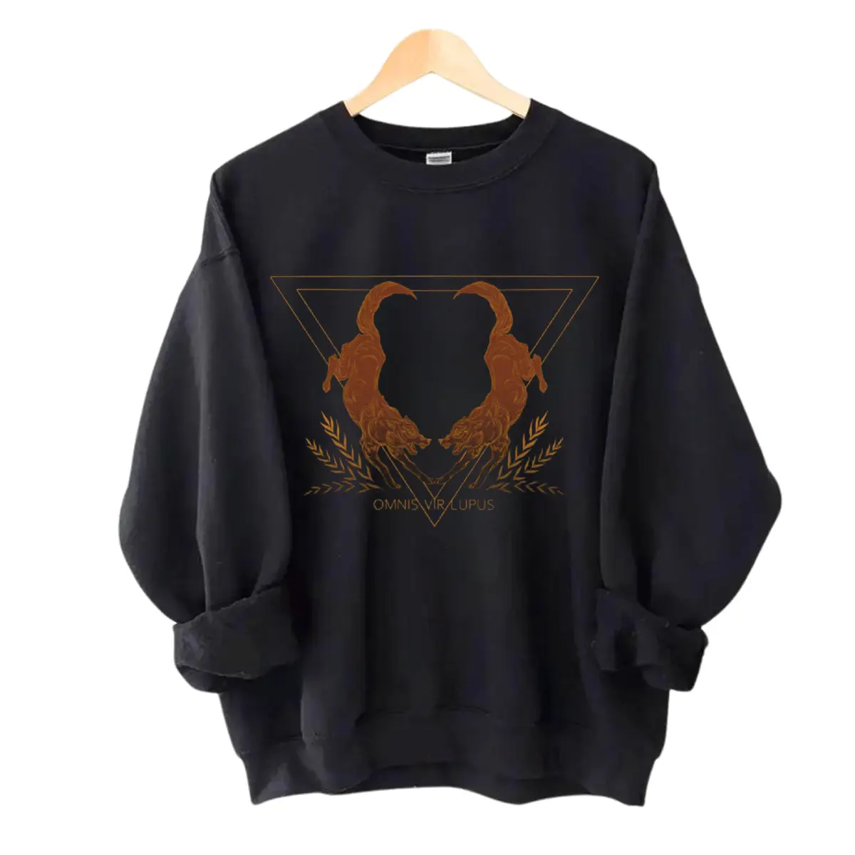 Omnis Vir Lupus Sweatshirt, Red Rising Fandom Sweater, Hail Reaper Crewneck, Dark Academia Pullover, Sci-Fi Fantasy Book Lover Gift, Unisex Graphic Top