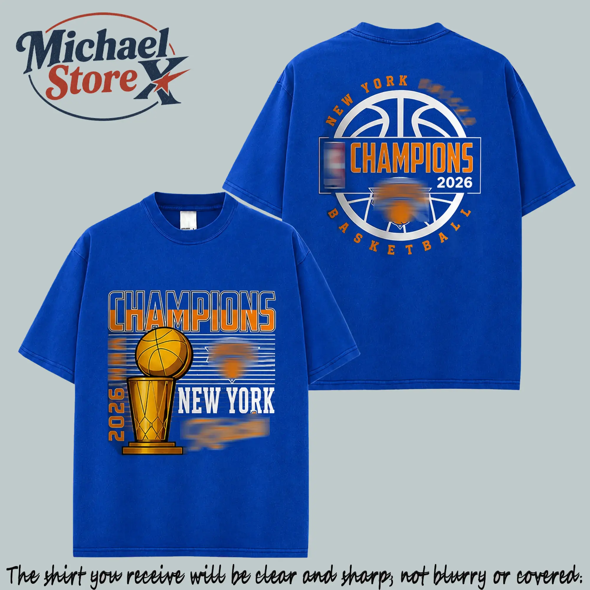 New York Basketball - The Champions 2026 Cotton T-Shirt, Knicks Basketball Fans Apparel, Fans Basketball Streetwear Tee, Gift For Basketball Fan Graphic Tee