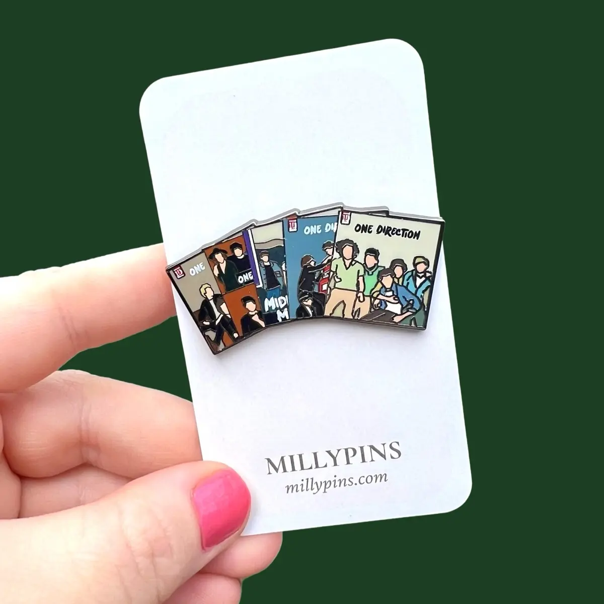 One Direction Albums Enamel Pin | Collector's Pin for 1D Fans | Unique Music Merchandise