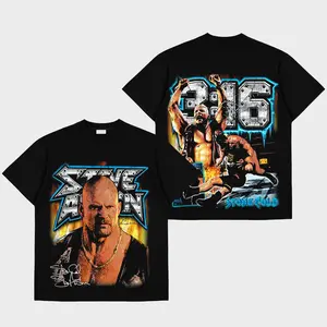 [Knockout Tees] Stone Cold Steve Austin Premium Cotton T-Shirt, The Texas Rattlesnake Shirt, The Bionic Redneck shirt, Austin 3:16 Fans Shirt, WWE Wrestling Graphic Tee for Fans, gift for WWE fans, Gift for Boyfriends