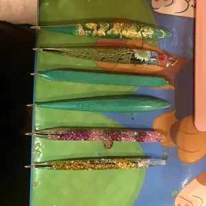 Mystery Epoxy Pens - 2 Assorted Color Pens in Various Shapes for Simple Fun & Big Surprise Writing Experience