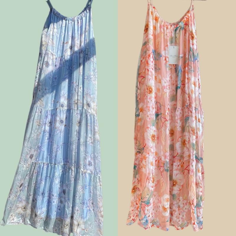 Silk Blend Made In Italy Elena Baldi Color Blue Floral