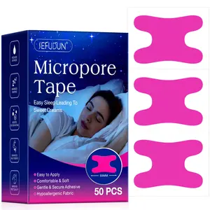 H-shaped Micropore Tape, 50pcs/box Flexible Safe Mouth Closure Tapes, Snoring Relief Sticker, for Sleep Better, Enjoy A Quiet and Beautiful Night