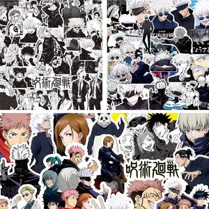 220Pcs Cartoon Jujutsu Kaisen Stickers DIY Laptop Skateboard Stationery Phone Cool Manga Gojo Anime Sticker Kids Toys
