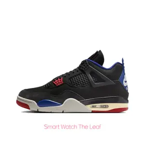 Black, Red and Blue Retro Basketball Shoes