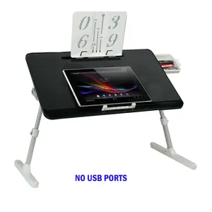 Laptop Stand for Bed, Adjustable Height and Angle, Laptop Desk with Drawer, Bed Desk for Reading and Writing, Laptop Table for Bed, Couch