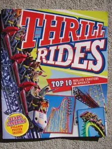 USED-Thrill Rides Top 10 Roller Coasters in America by Mark Shulman (Paperback)