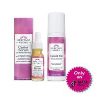 Castor Serum & Viral Castor Oil Roll-on Duo