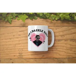 Do I Dazzle You Mug - Funny Twilight Saga Merch, Edward Cullen Vampire, Robert Pattinson Twilight Meme, Perfect Gift for Twilight Fans