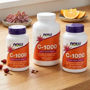 NOW Foods Vitamin C 1000 mg Supplement with Rose Hips and Bioflavonoids, Antioxidant and Immune Support, 30 Veg Capsules, High Potency Non GMO Made in USA