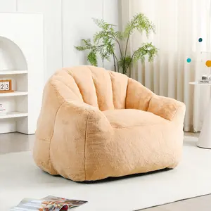 Bean Bag Chair for Kids, Shell Shaped Bean Bag Couch with Handle for Boys and Girls, Toddler Chair Bean Bag Sofa for Playroom, Nursery Room