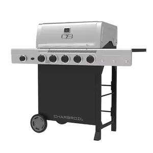 Charbroil Performance Series Black and Silver 5 -Burner Liquid Propane Gas Grill 1 -Side Burner