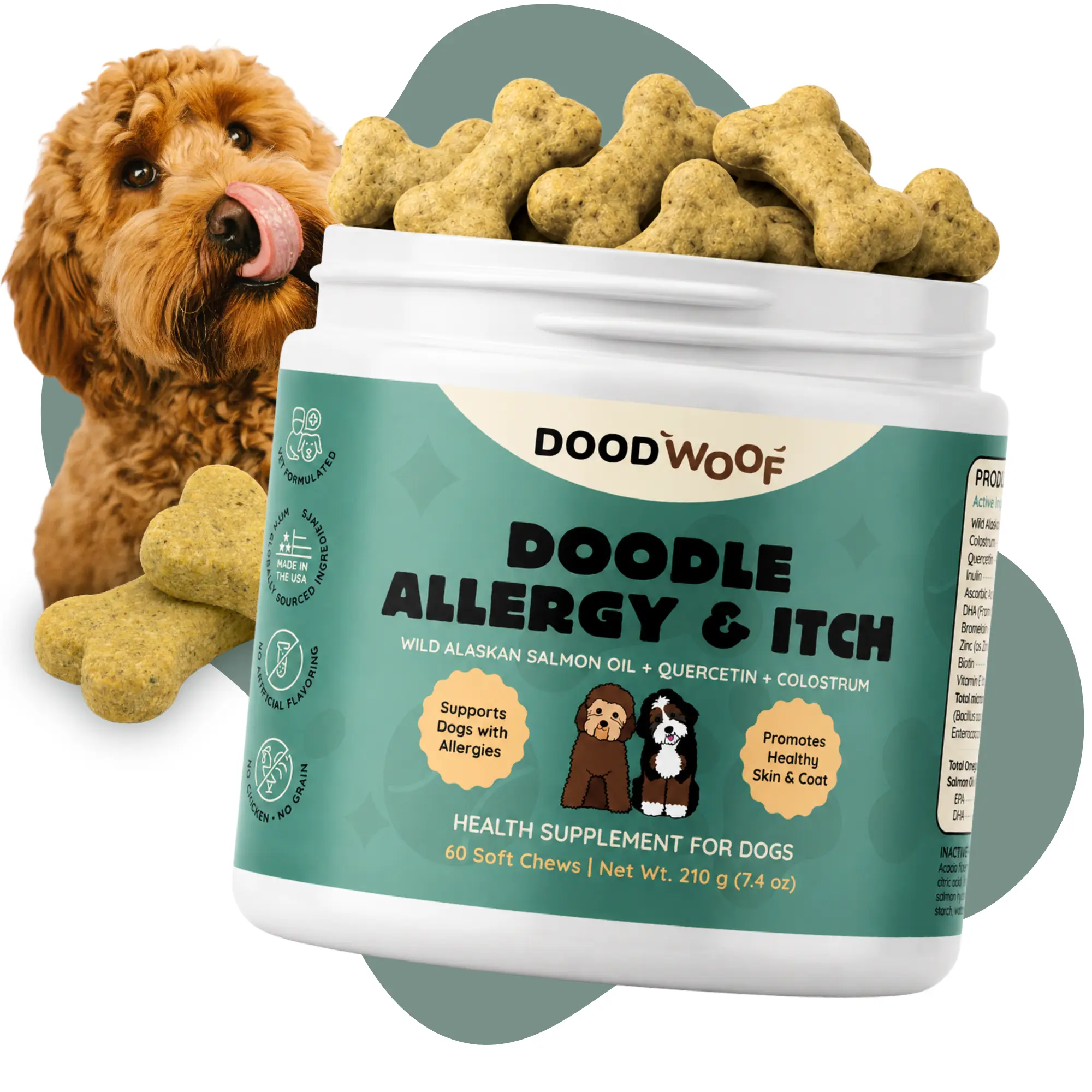 Doodle Allergy & Itch Chews Treats Animal
