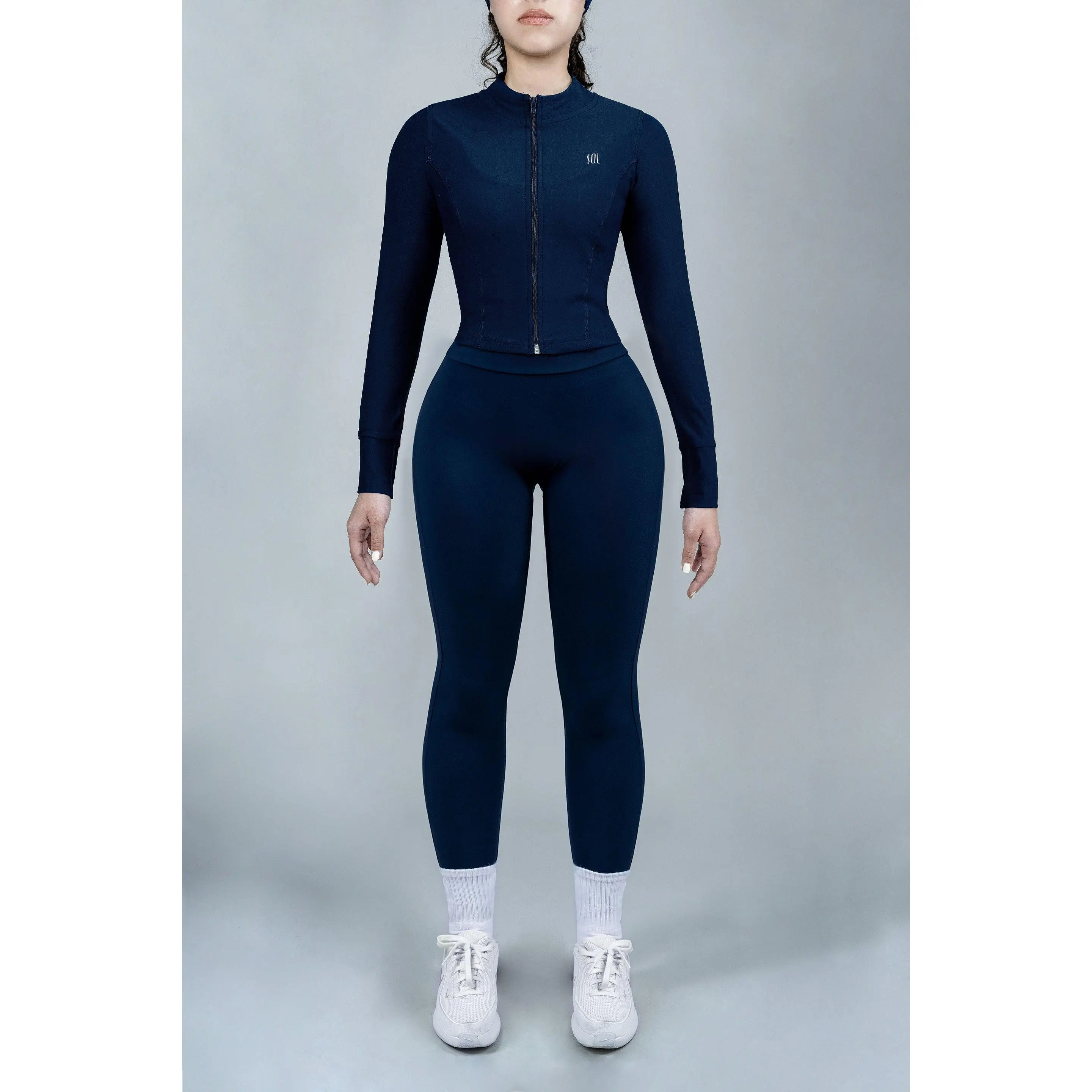 Set ShapePRO Sherlyn Skinny Navy Blue By SOL Fitness
