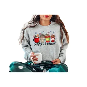Christmas Coffee Sweatshirt, Christmas Sweatshirt Shirt, Coffee Lover Gift Worker Winter Christmas Snowman Latte Coffee Lover