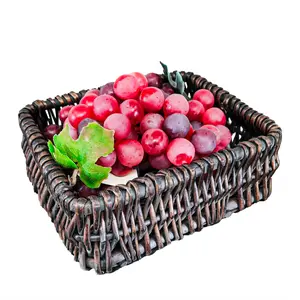 FixtureDisplays® Woven wicker Basket with Rectangular Shape 21857-BASKET-NF