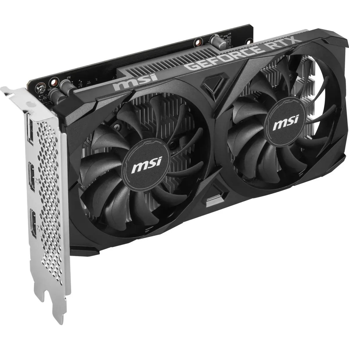 MSI GeForce RTX 3050 Ventus 2X 6G OC PCI-E GPU Graphics Card (Model G3050V2X6C) - Dual-Fan Design, 1492 MHz, 300W, 7680x4320 Max Resolution, Ray Tracing, AI Gaming Support